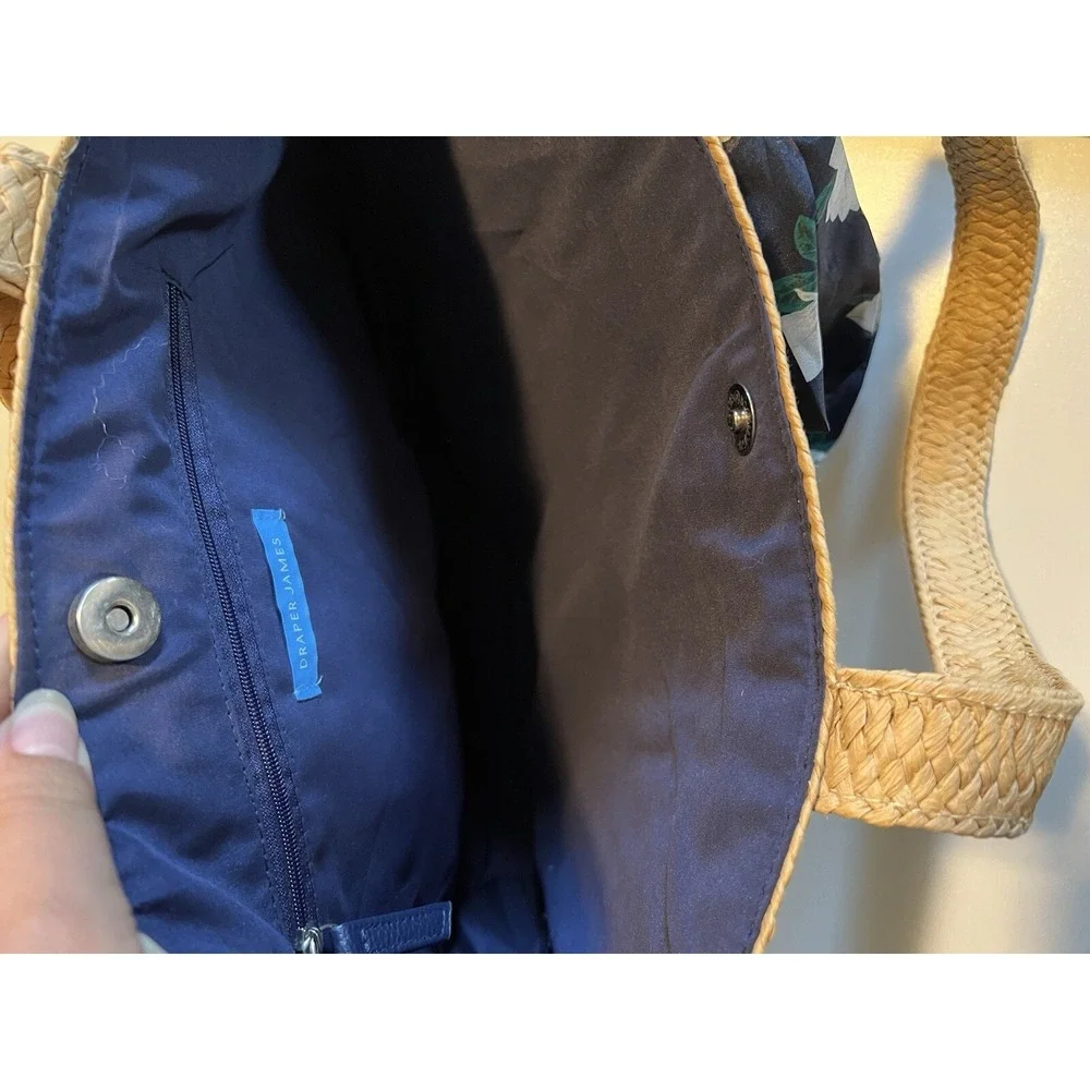 Draper James Everyday Straw Shoulder Bag -‎ Natural Straw Look Tote